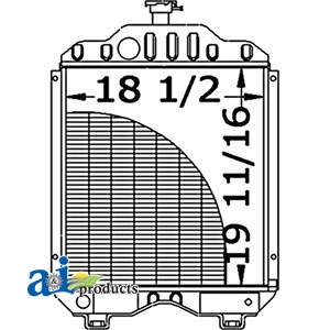 KU20221    Radiator---Replaces 15483-72060 